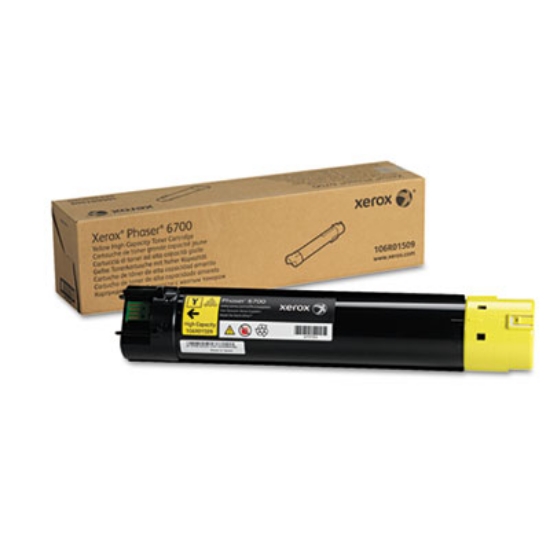 Picture of 106R01509 High-Yield Toner, 12,000 Page-Yield, Yellow