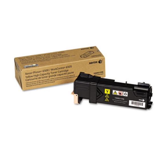 Picture of 106R01596 High-Yield Toner, 2,500 Page-Yield, Yellow