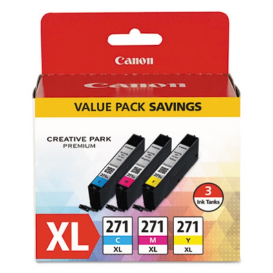 Picture of 0337C005 (CLI-271XL) High-Yield Ink, Cyan/Magenta/Yellow