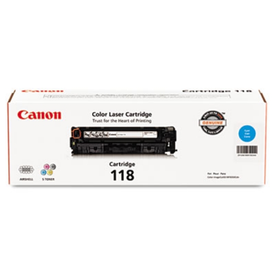 Picture of 2661B001 (118) Toner, 2,900 Page-Yield, Cyan