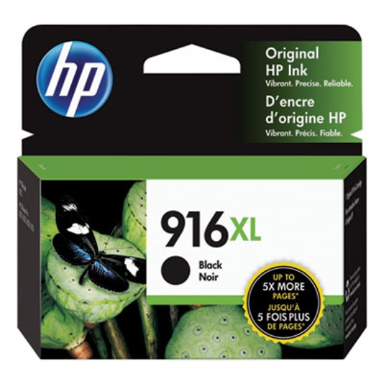 Picture of HP 916XL, (3YL66AN#140) High-Yield Black Original Ink Cartridge