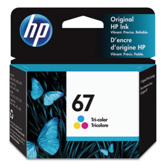 Picture of HP 67, (3YM55AN) Tri-Color Original Ink Cartridge