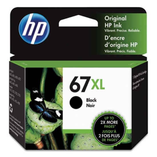 Picture of HP 67XL, (3YM57AN) High-Yield Black Original Ink Cartridge
