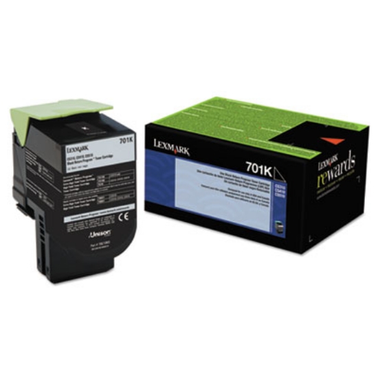 Picture of 70C10K0 Return Program Toner, 1,000 Page-Yield, Black