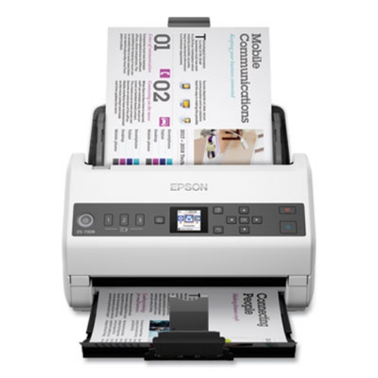 Picture of DS-730N Network Color Document Scanner, 600 dpi Optical Resolution, 100-Sheet Duplex Auto Document Feeder