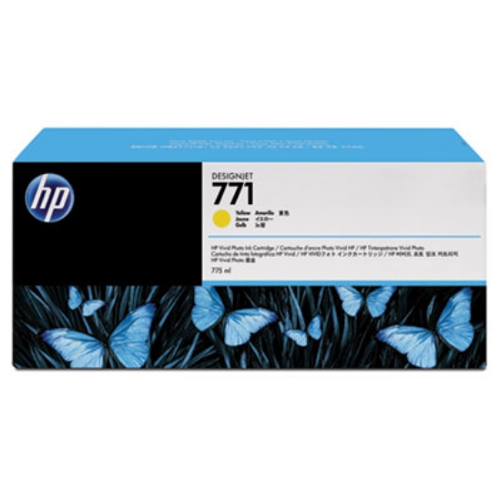 Picture of HP 771, (B6Y42A) 3-Pack Yellow Original Ink Cartridges
