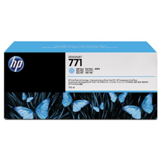 Picture of HP 771, (B6Y44A) 3-Pack Light Cyan Original Ink Cartridges