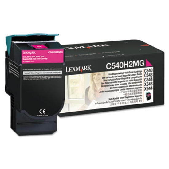 Picture of C540H2MG High-Yield Toner, 2,000 Page-Yield, Magenta