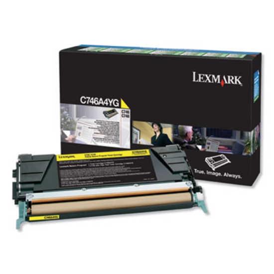 Picture of C746A1YG Return Program Toner, 7,000 Page-Yield, Yellow, TAA Compliant