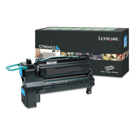 Picture of C792X4CG Return Program Extra High-Yield Toner, 17,000 Page-Yield, Cyan