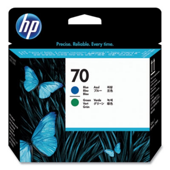 Picture of HP 70, (C9408A) Blue/Green Printhead