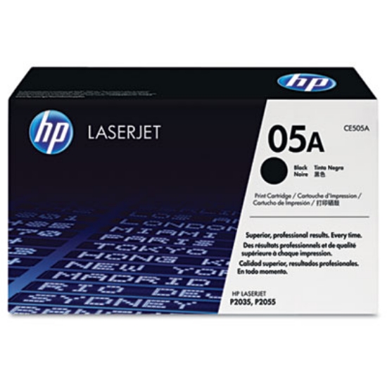 Picture of HP 05A, (CE505A) Black Original LaserJet Toner Cartridge