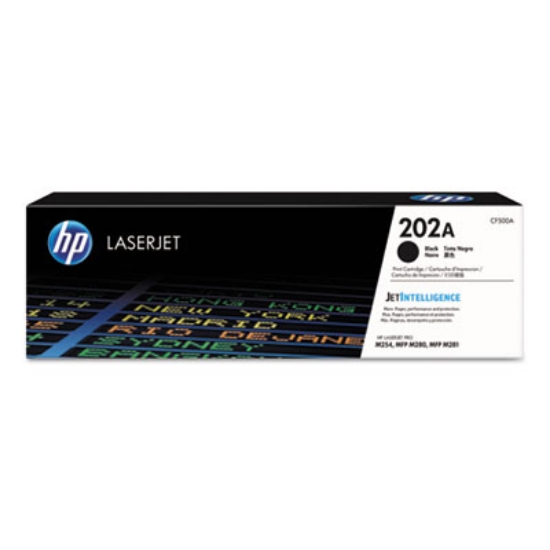 Picture of HP 202A, (CF500A) Black Original LaserJet Toner Cartridge