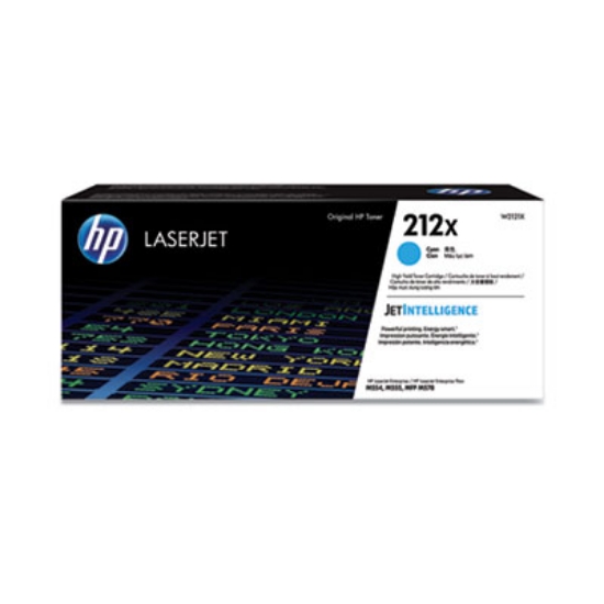 Picture of HP 212X, (W2121X) High-Yield Cyan Original LaserJet Toner Cartridge