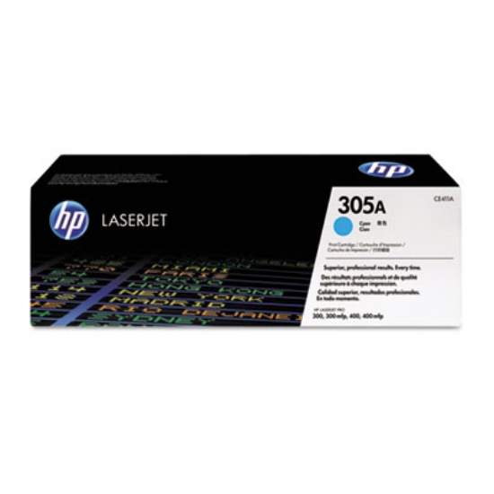 Picture of HP 305A, (CE411A) Cyan Original LaserJet Toner Cartridge