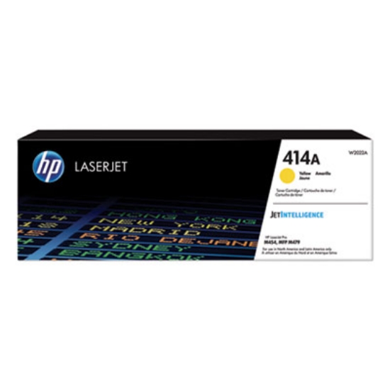 Picture of HP 414A, (W2022A) Yellow Original LaserJet Toner Cartridge