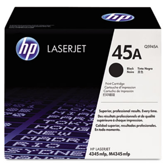 Picture of HP 45A, (Q5945A) Black Original LaserJet Toner Cartridge