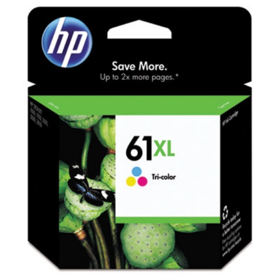 Picture of HP 61XL, (CH564WN) High-Yield Tri-Color Original Ink Cartridge