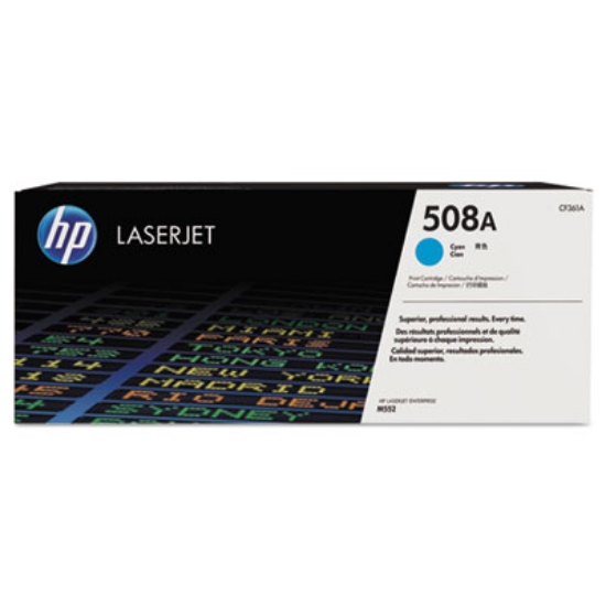 Picture of HP 508A, (CF361A) Cyan Original LaserJet Toner Cartridge