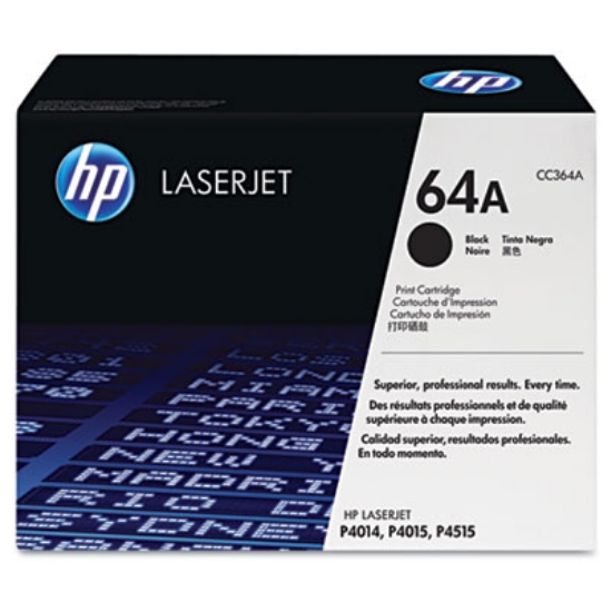 Picture of HP 64A, (CC364A) Black Original LaserJet Toner Cartridge