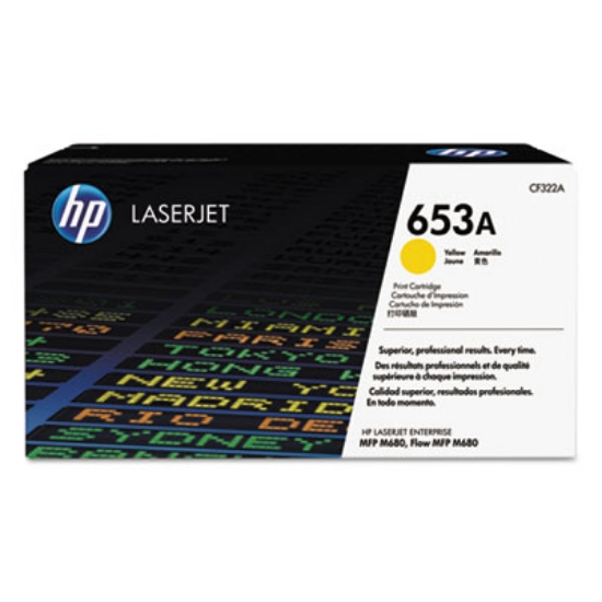 Picture of HP 653A, (CF322A) Yellow Original LaserJet Toner Cartridge