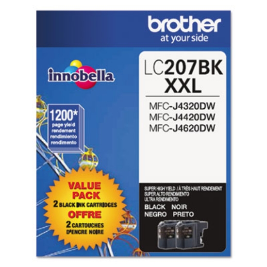 Picture of LC2072PKS Innobella™ Super High-Yield Ink, 1,200 Page-Yield, Black, 2/Pack