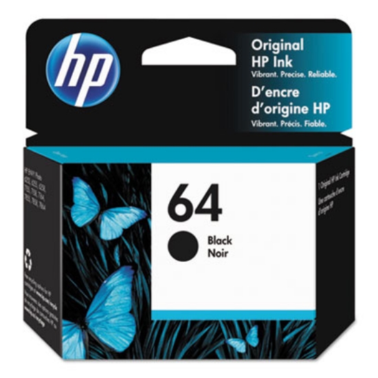 Picture of HP 64, (N9J90AN) Black Original Ink Cartridge