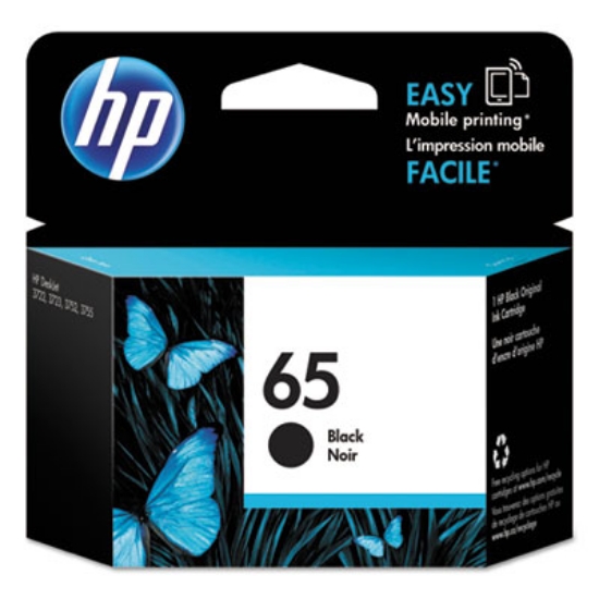 Picture of HP 65, (N9K02AN) Black Original Ink Cartridge