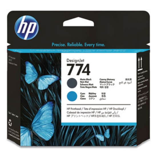 Picture of HP 774, (P2W01A) Cyan/Matte Black Printhead