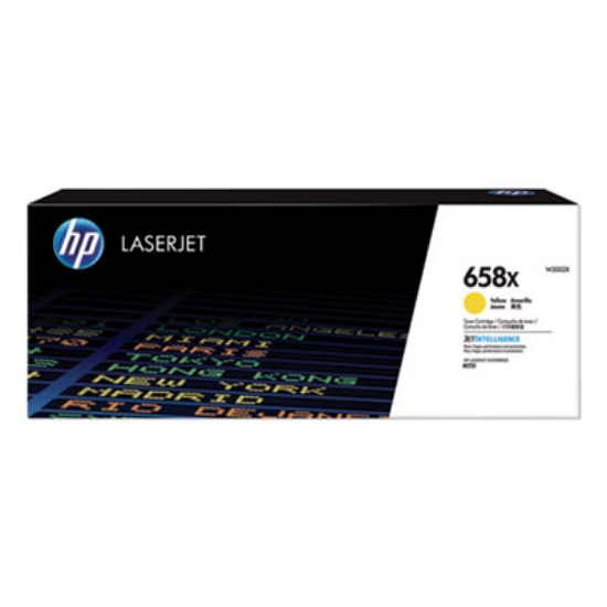 Picture of HP 658X, (W2002X) High-Yield Yellow Original LaserJet Toner Cartridge