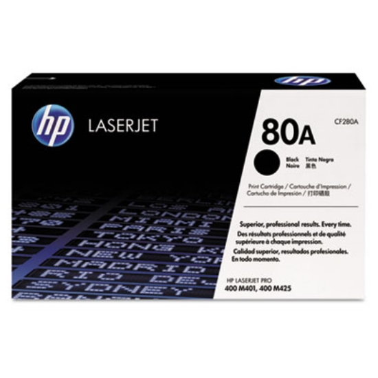 HP 80A, (CF280A) Black Original LaserJet Toner Cartridge - The Office Pal