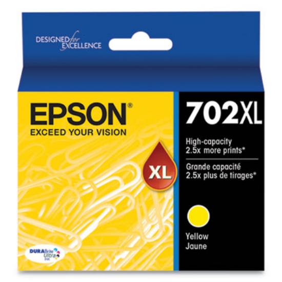 Picture of T702XL420-S (702XL) DURABrite Ultra High-Yield Ink, 950 Page-Yield, Yellow