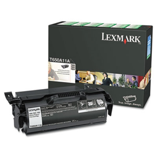 Picture of T650A11A Return Program Toner, 7,000 Page-Yield, Black