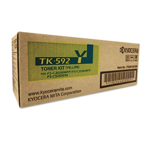 Picture of TK592Y Toner, 7,000 Page-Yield, Yellow