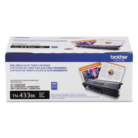 Picture of TN433BK High-Yield Toner, 4,500 Page-Yield, Black