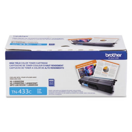 Picture of TN433C High-Yield Toner, 4,000 Page-Yield, Cyan