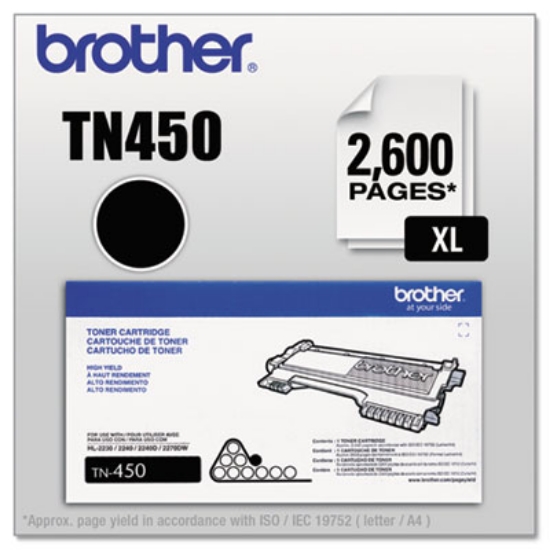 Picture of TN450 High-Yield Toner, 2,600 Page-Yield, Black