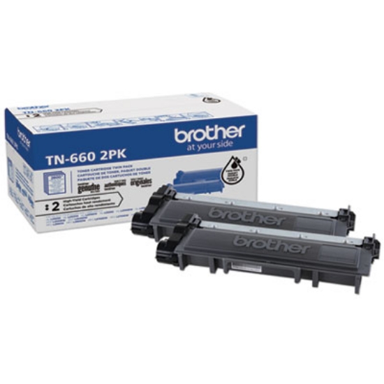 Picture of TN6602PK High-Yield Toner, 2,600 Page-Yield, Black, 2/Pack