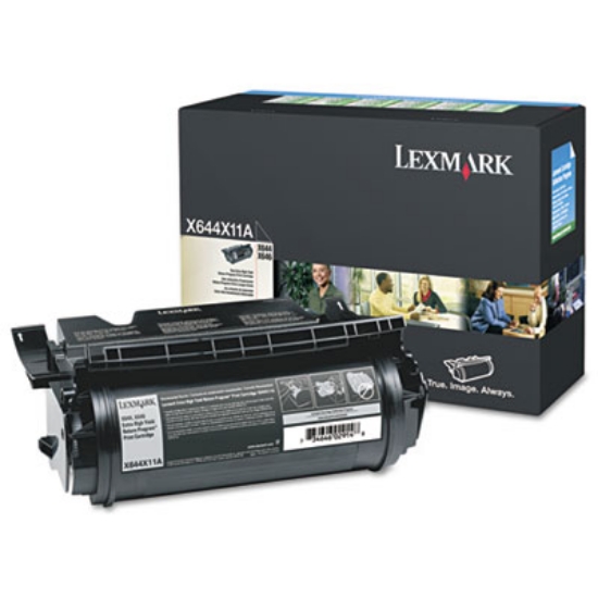 Picture of X644X11A Return Program Extra High-Yield Toner, 32,000 Page-Yield, Black