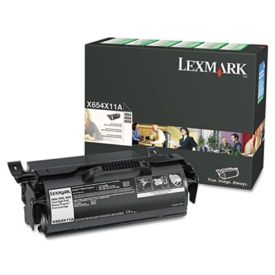 Picture of X654X11A Return Program Extra High-Yield Toner, 36,000 Page-Yield, Black