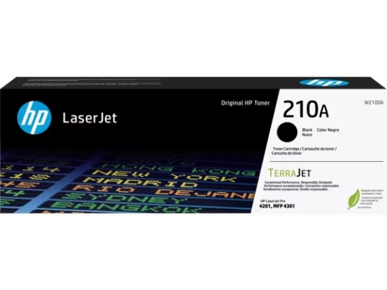 Picture of HP 210A Black Standard Yield Toner Cartridge (W2100A)