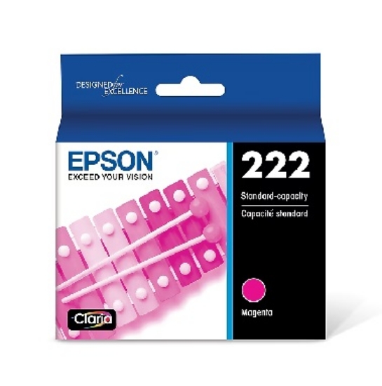 Picture of Epson 222 Magenta Standard Yield Ink Cartridge (T222320-S)