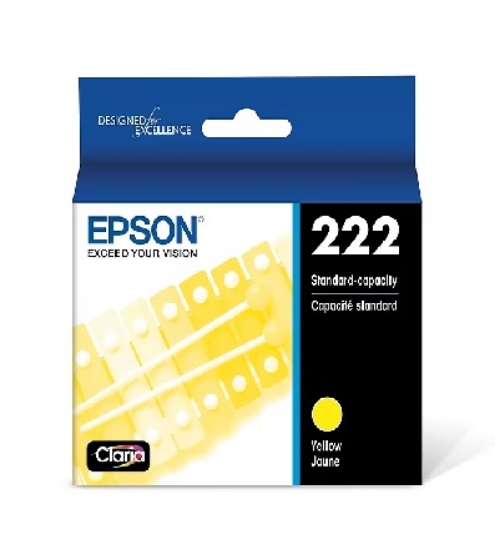 Picture of Epson 222 Yellow Standard Yield Ink Cartridge (T222420-S)