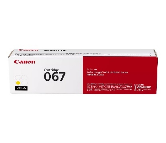 Picture of Canon 067 Yellow Standard Yield Toner Cartridge (5099C001)