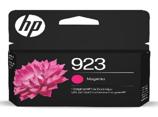 Picture of HP 923 Magenta Standard Yield Ink Cartridge, Print Up to 400 Pages (4K0T1LN)