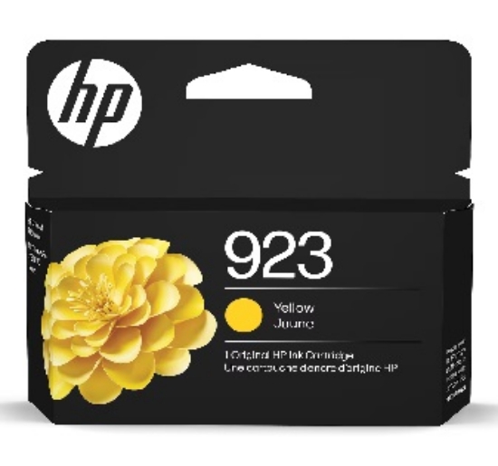 Picture of HP 923 Yellow Standard Yield Ink Cartridge, Print Up to 400 Pages (4K0T2LN)