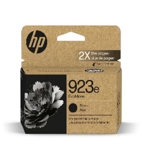 Picture of HP 923e EvoMore Black High Yield Ink Cartridge, Print Up to 1,000 Pages (4K0T7LN)