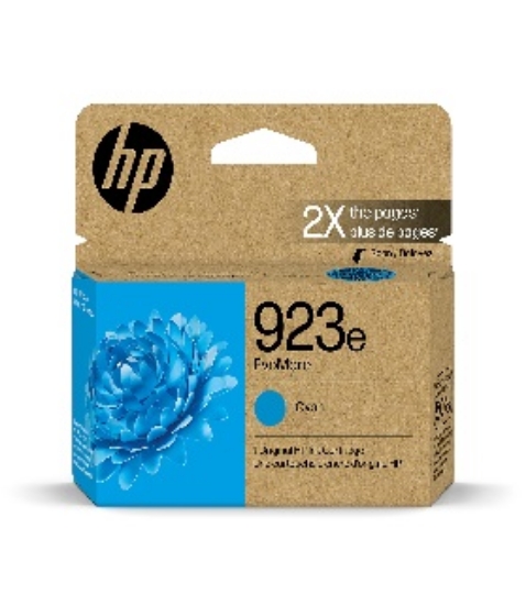 Picture of HP 923e EvoMore Cyan High Yield Ink Cartridge, Print Up to 800 Pages (4K0T4LN)