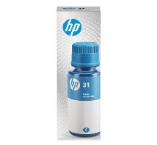 Picture of HP 31, (1VU26AN) High-Yield Cyan Original Ink Bottle