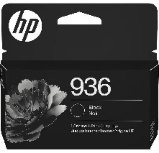 Picture of HP 936 Black Standard Yield Ink Cartridge, Prints Up to 1,250 Pages (4S6V2LN)